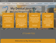 Tablet Screenshot of mydentaljourney.com